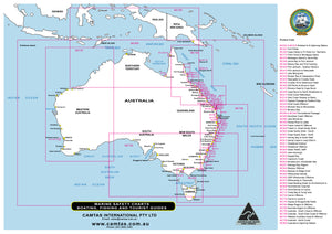 QLD Boating, Fishing, Camtas Marine Safety Chart - WEIPA REGION OFFSHORE - MC764