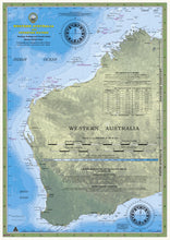 WESTERN AUSTRALIA Boating, Fishing, Camtas Marine Safety Chart - WA Coast and Offshore - MC797