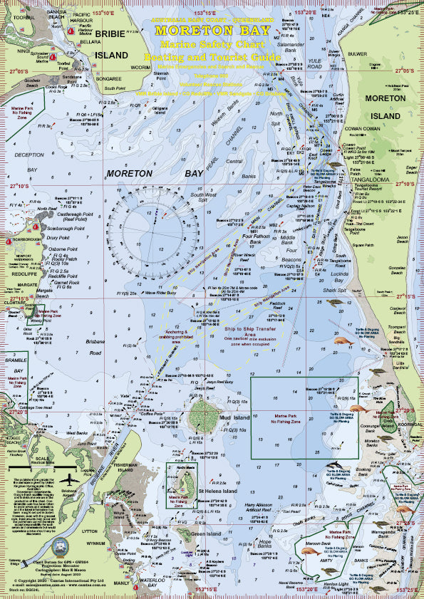 QLD Boating, Fishing, Camtas Marine Safety Guide MORETON BAY / BG534