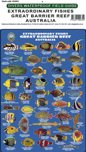 DIVERS FISH IDENTIFICATION CARD (SLATE) - Great Barrier Reef, Extraordinary Fishes (85 Illus.)/FG030