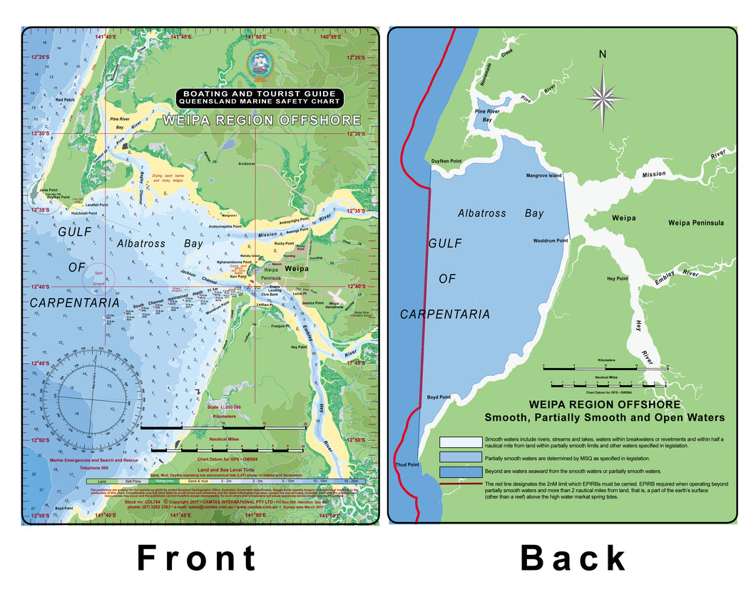 QLD Boating, Fishing, Camtas Marine Safety Guide - WEIPA REGION OFFSHORE / BG764L