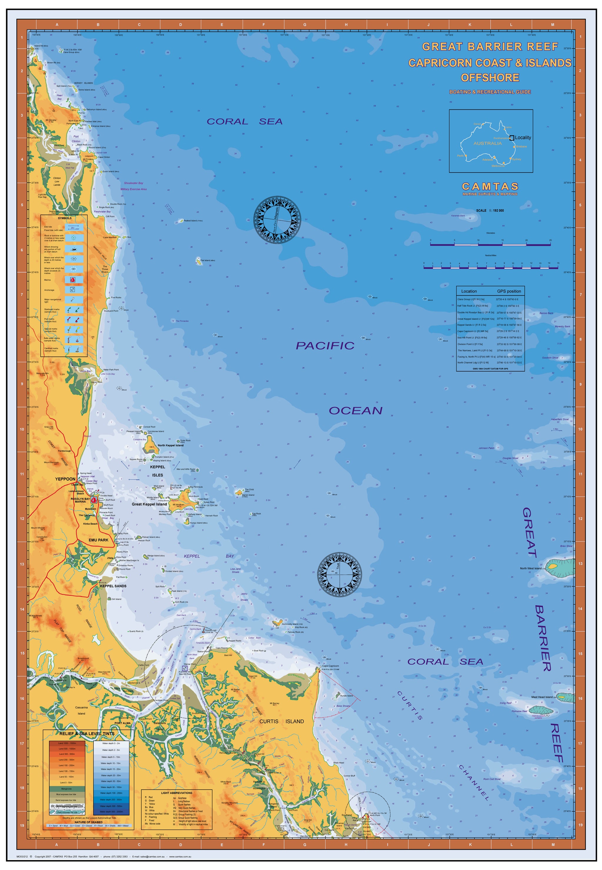 QUEENSLAND MARINE CHARTS (SOUTH OF TROPIC OF CAPRICORN) – CAMTAS Int