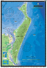 QLD Boating, Fishing, Camtas Marine Safety Chart - FRASER ISLAND and OFFSHORE, Great Sandy Strait / MC594